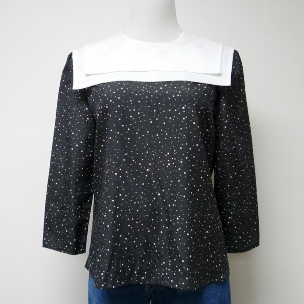 VTG 70s Alison Peters long sleeves Pilgrim blouse